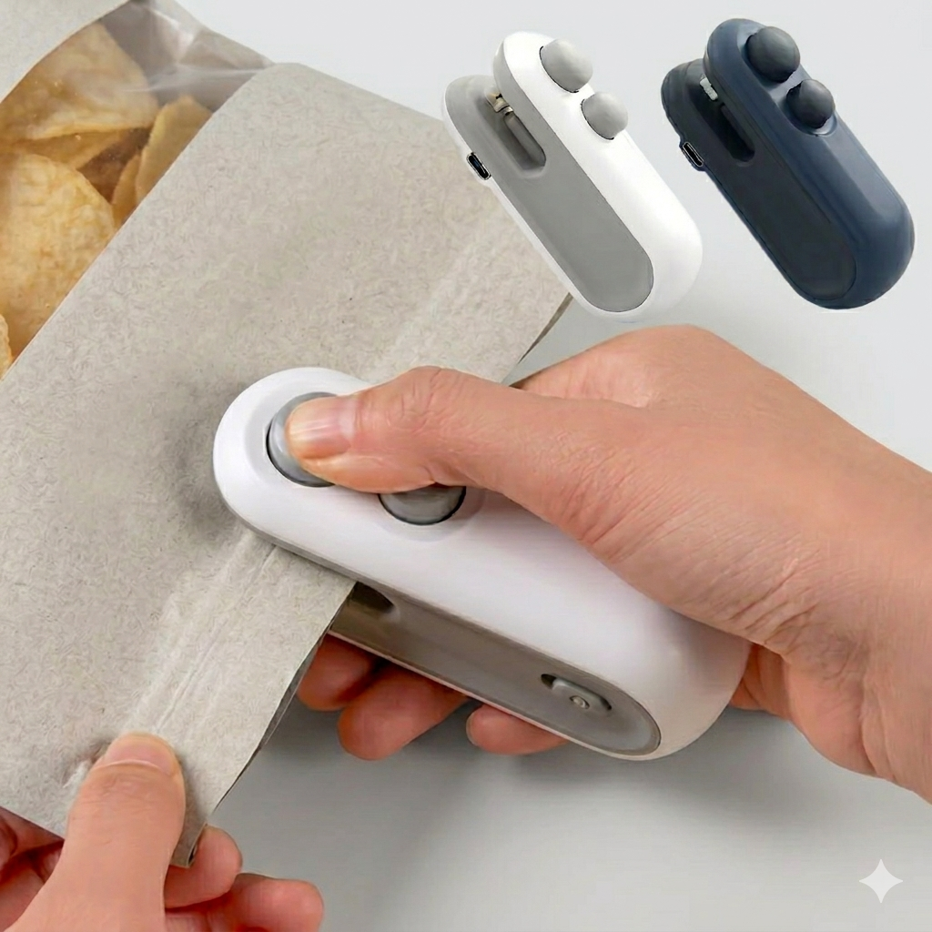 Mini Sellador de Bolsas (Recargable USB)